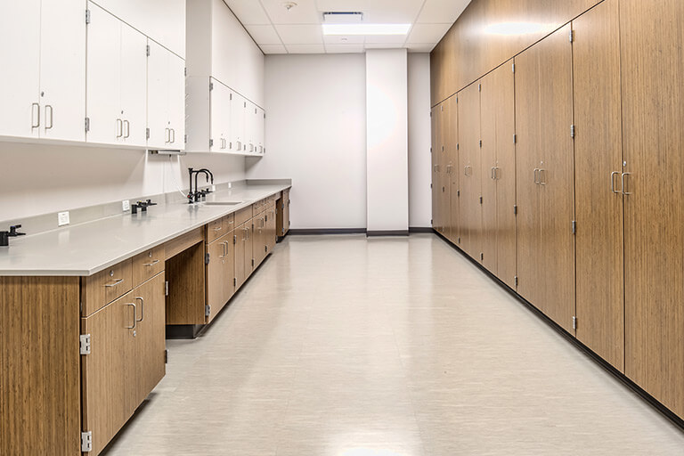 Plastic Laminate Casework for Educational Labs