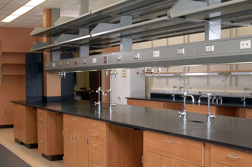 Plastic Laminate Casework in a Commercial Lab