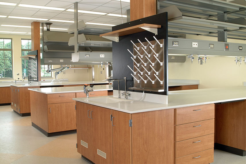 Plastic Laminate Casework in a Commercial Lab