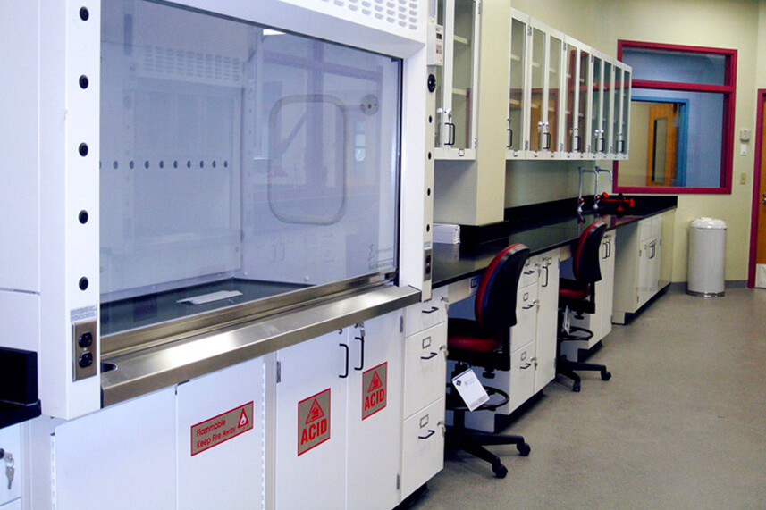 Benchtop Fume Hood in a Commercial Lab