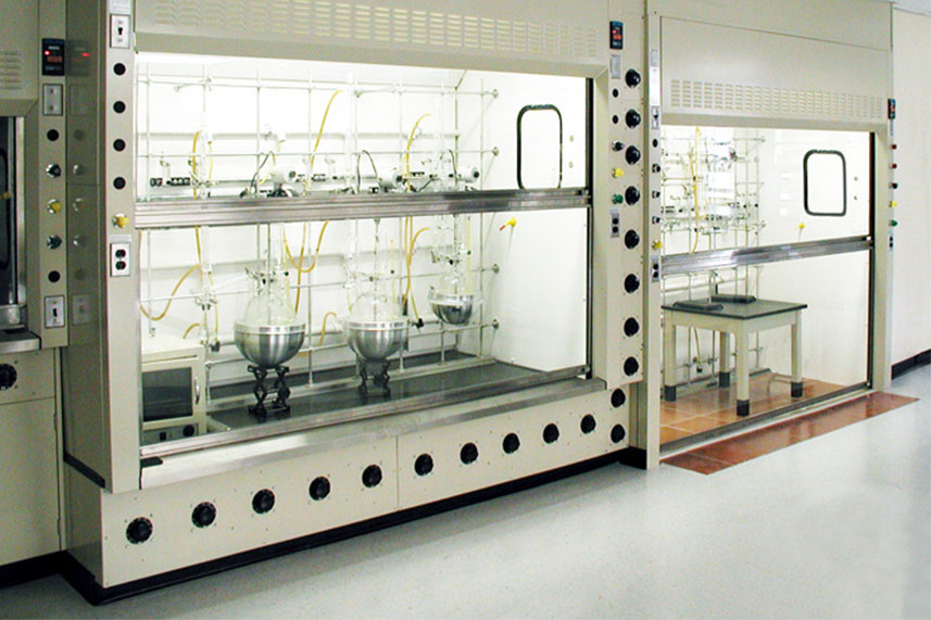 Walk In Fume Hood in a Commercial Lab
