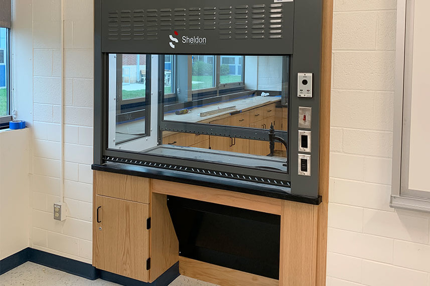 Demonstration Fume Hood for an Educational Lab