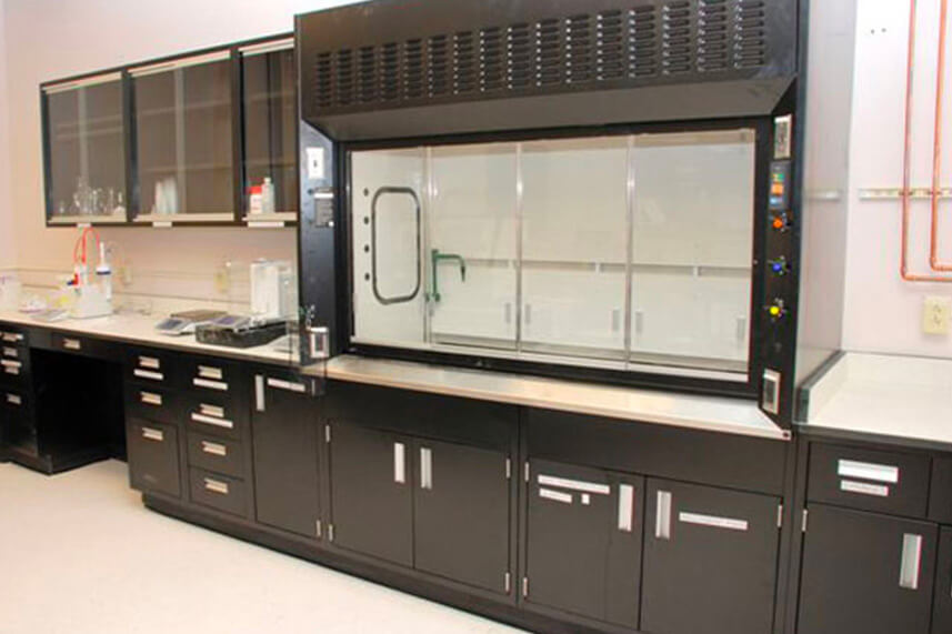 Air Foil Fume Hood in an Educational Lab