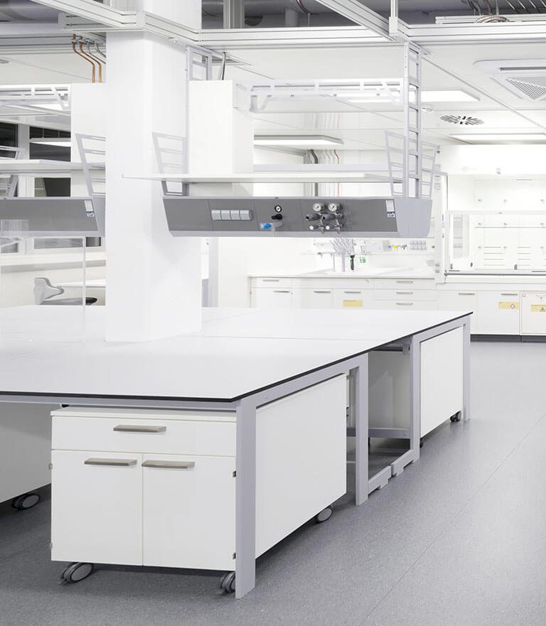 Modern clean commercial lab interior