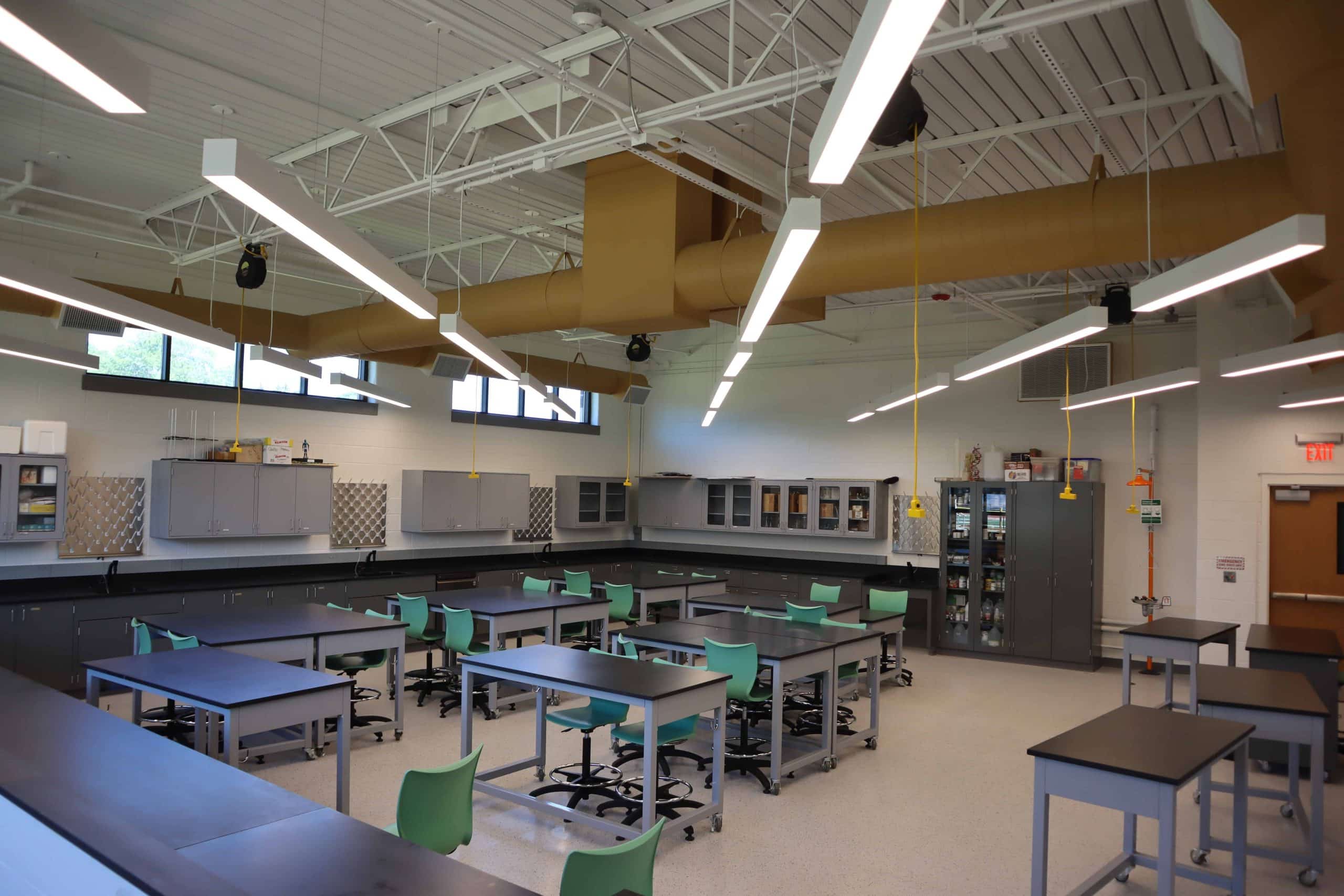 Emerson High School lab renovation full shot